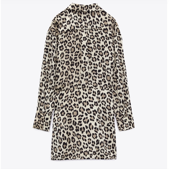 Zara LEOPARD Print WRAP Dress - Picture 9 of 10